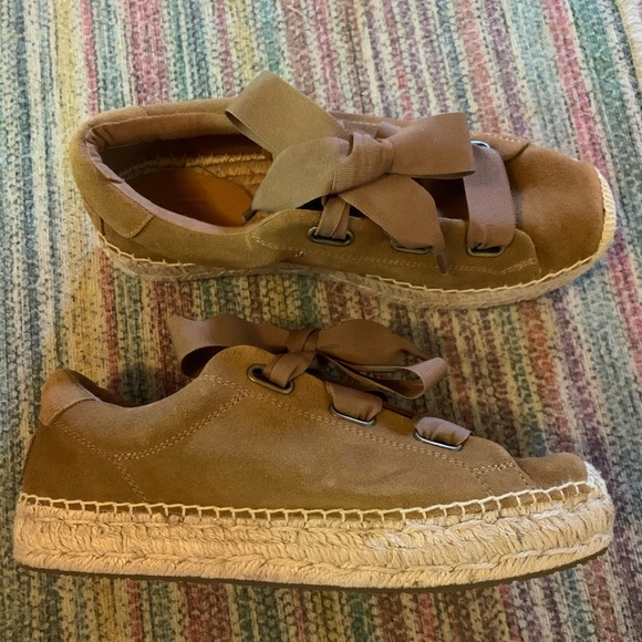 UGG Shoes - UGG Tan Suede Espadrilles